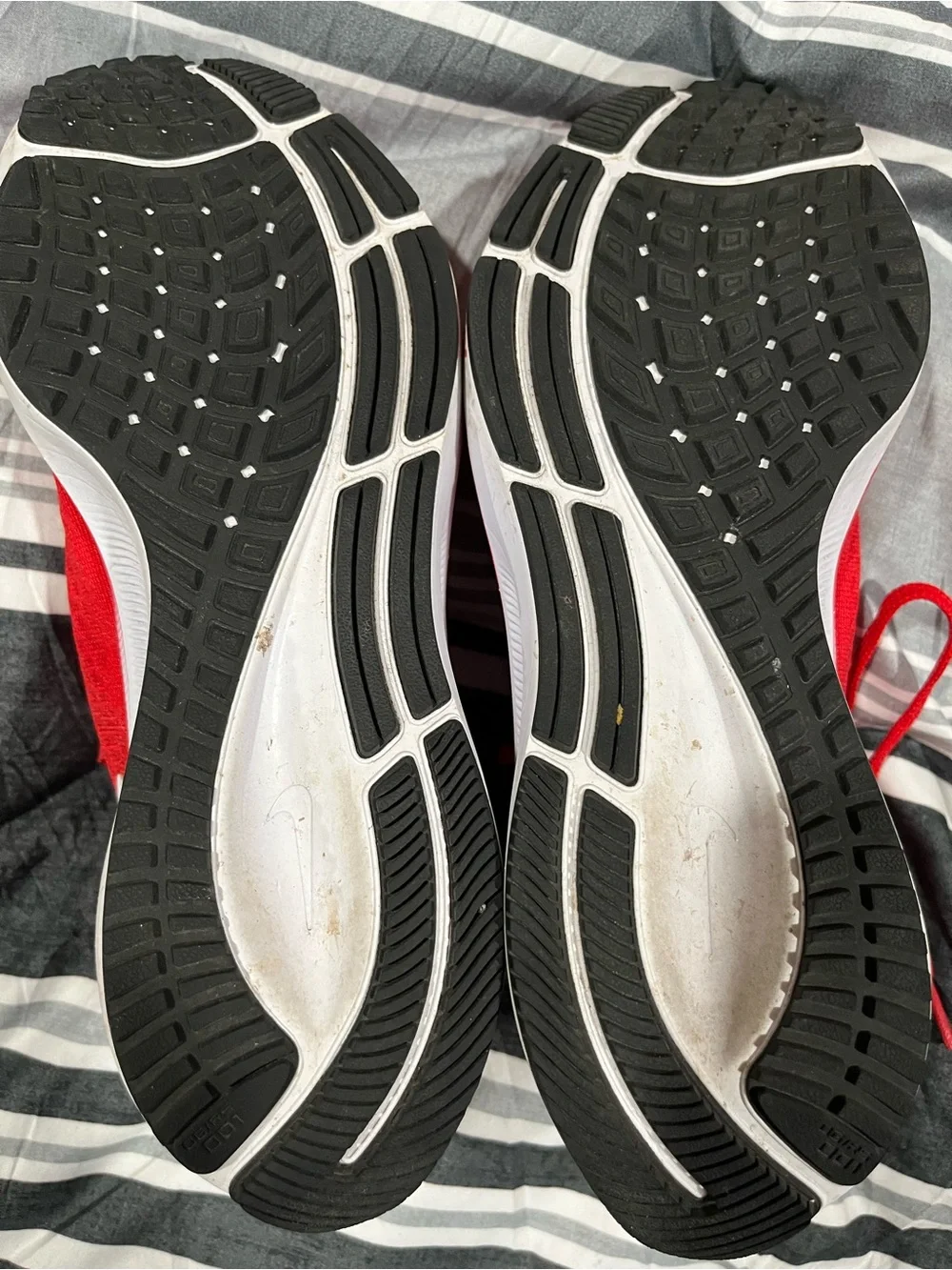 Nike Zoom Pegasus women Red Athletic Running Shoes with White Swoosh